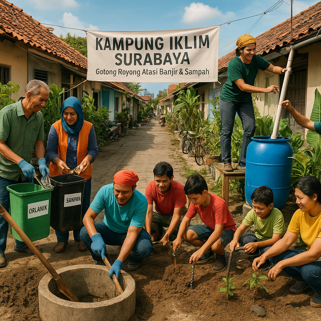 Kampung Iklim Surabaya: Bukti Nyata Gotong Royong Atasi Banjir dan Sampah Perkotaan