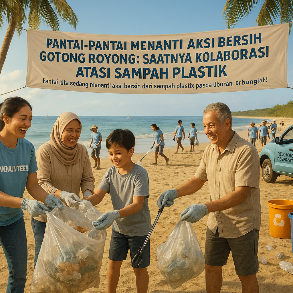 Pantai-pantai Menanti Aksi Bersih Gotong Royong: Saatnya Kolaborasi Atasi Sampah Plastik