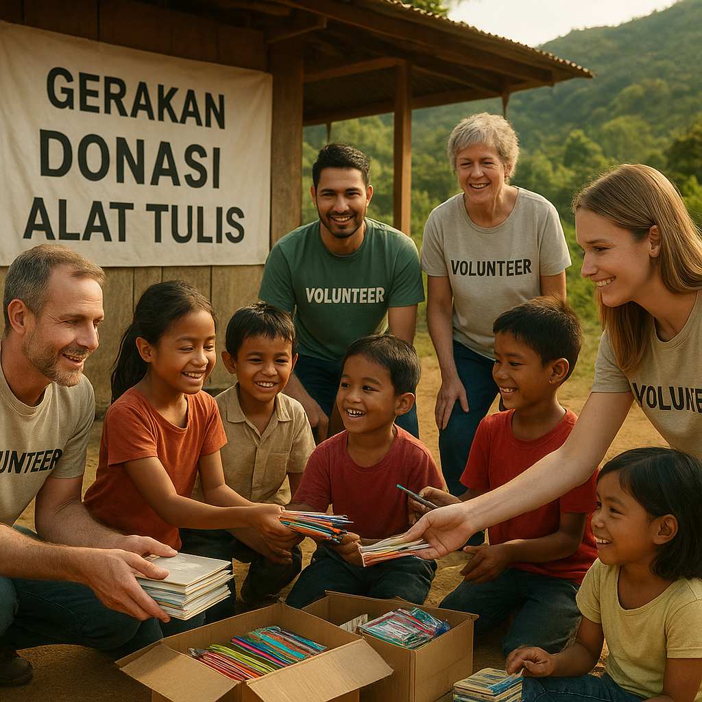 Gerakan Donasi Alat Tulis untuk Anak-anak di Daerah Terpencil