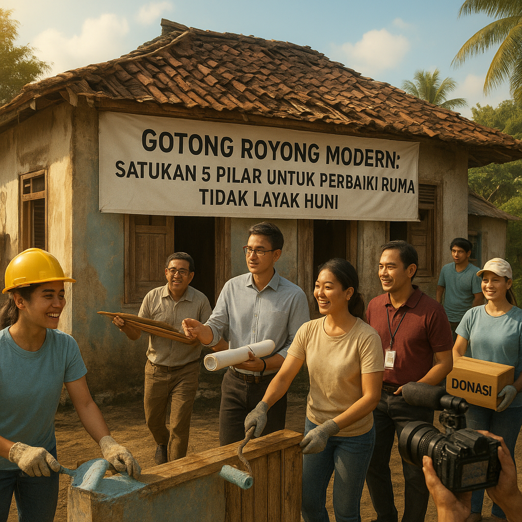 Gotong Royong Modern: Satukan 5 Pilar untuk Perbaiki Rumah Tidak Layak Huni