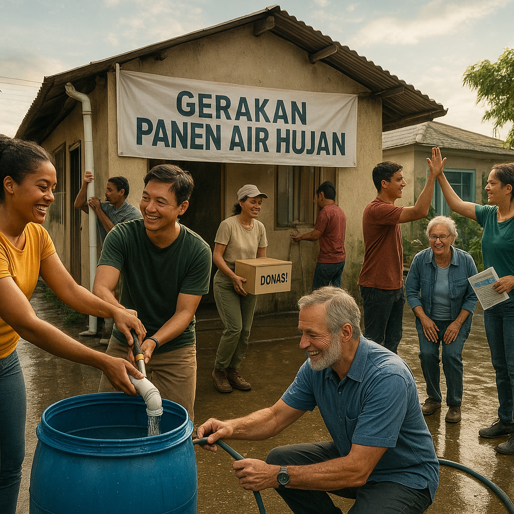 Gerakan Panen Air Hujan: Jadikan Hujan Berkah untuk Solusi Air Bersih di Musim Kemarau