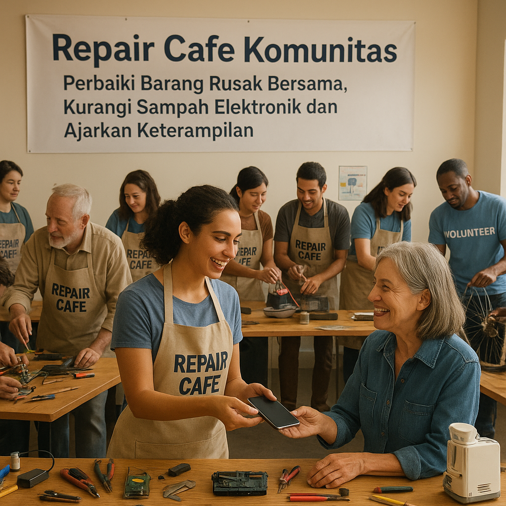 Repair Cafe Komunitas: Perbaiki Barang Rusak Bersama, Kurangi Sampah Elektronik dan Ajarkan Keterampilan