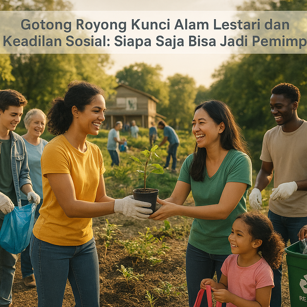 Gotong Royong Kunci Alam Lestari dan Keadilan Sosial: Siapa Saja Bisa Jadi Pemimpin