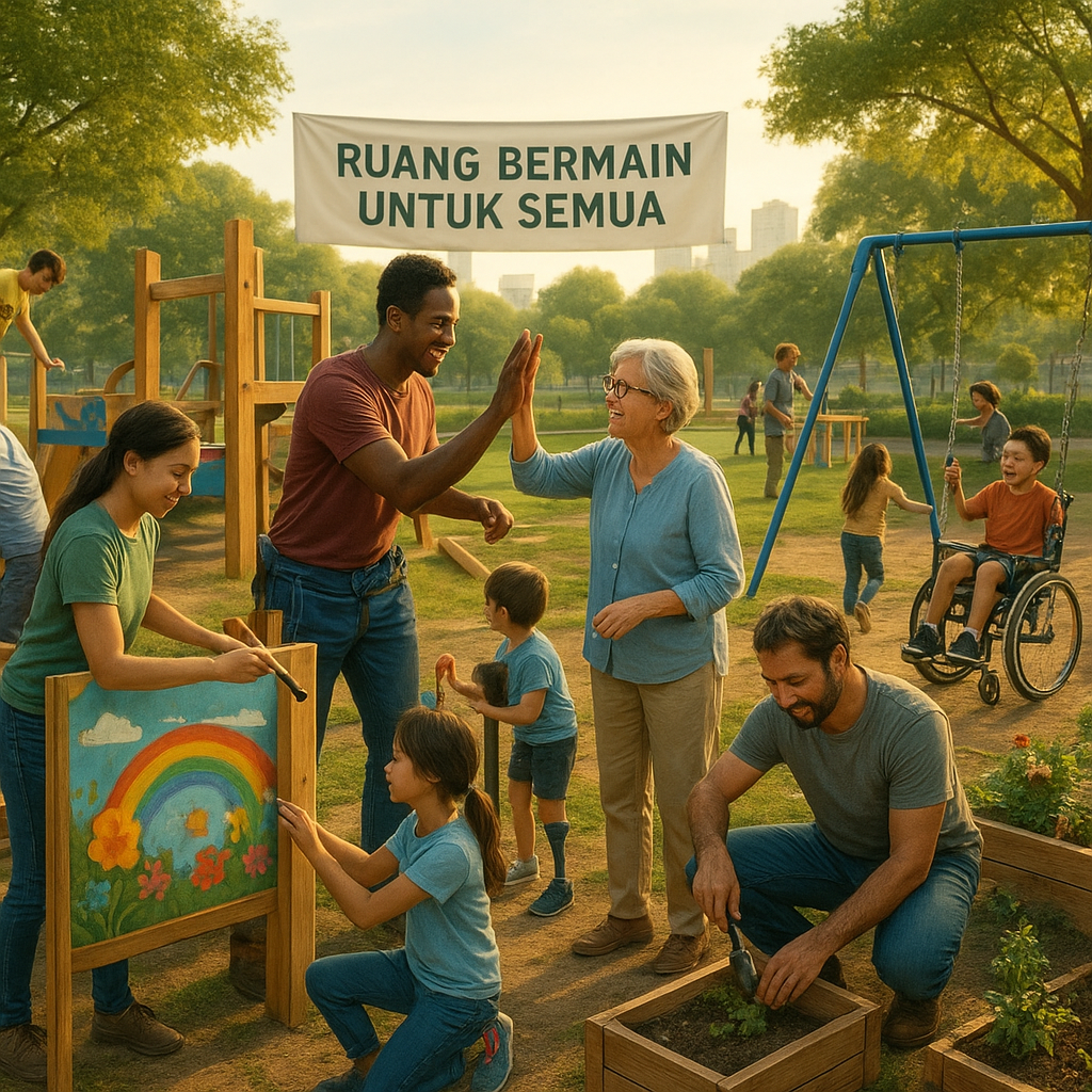 Membangun Ruang Publik Inklusif: Taman Bermain Ramah Semua Kalangan sebagai Perekat Sosial