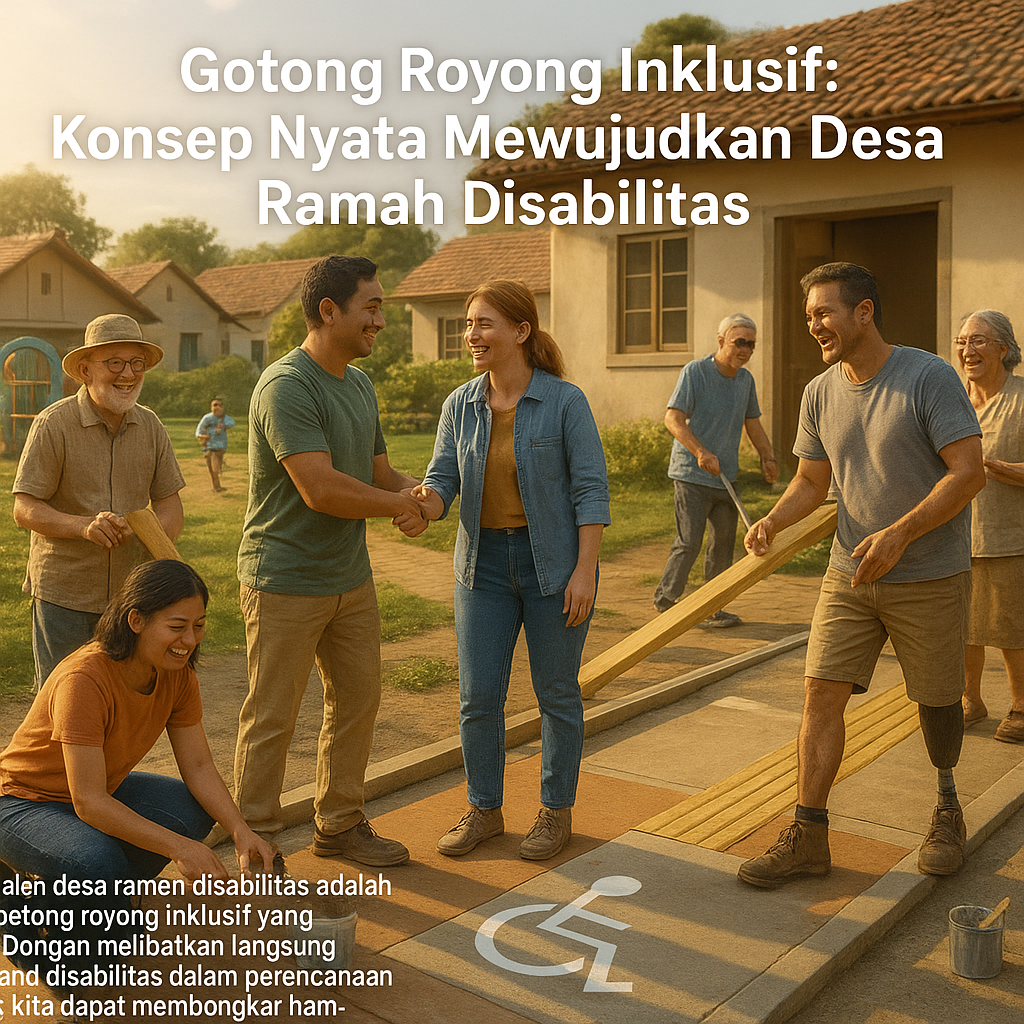 Gotong Royong Inklusif: Konsep Nyata Mewujudkan Desa Ramah Disabilitas