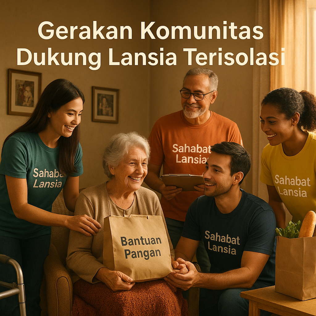 Gerakan Komunitas Dukung Lansia Terisolasi dengan Kunjungan Rutin dan Bantuan Pangan