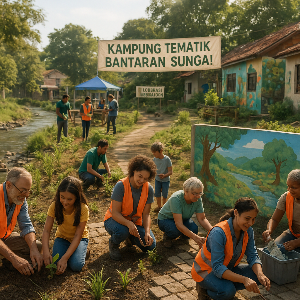 Kampung Tematik Bantaran Sungai: Dari Kumuh Jadi Destinasi Edukasi Lingkungan
