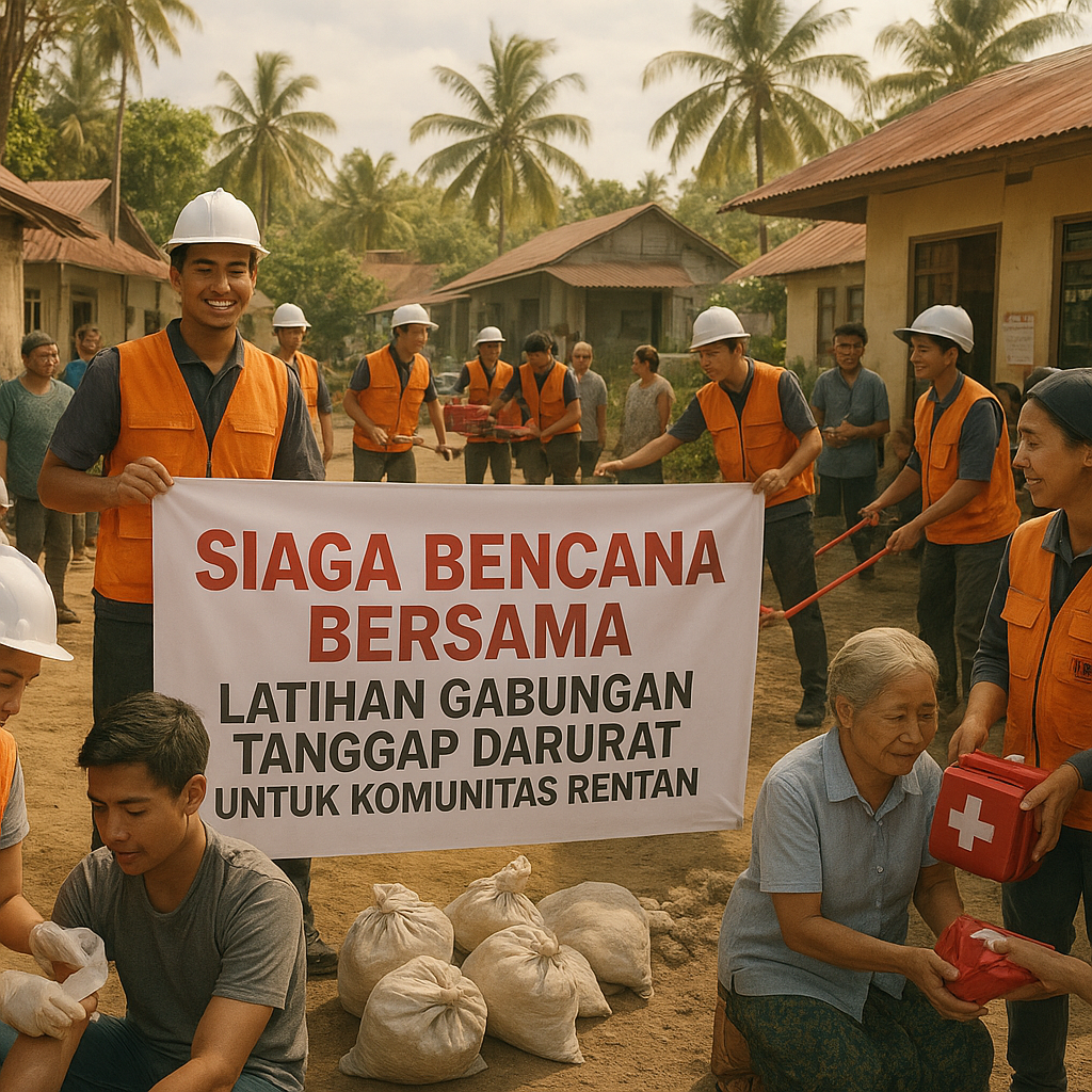 Siaga Bencana Bersama: Latihan Gabungan Tanggap Darurat untuk Komunitas Rentan