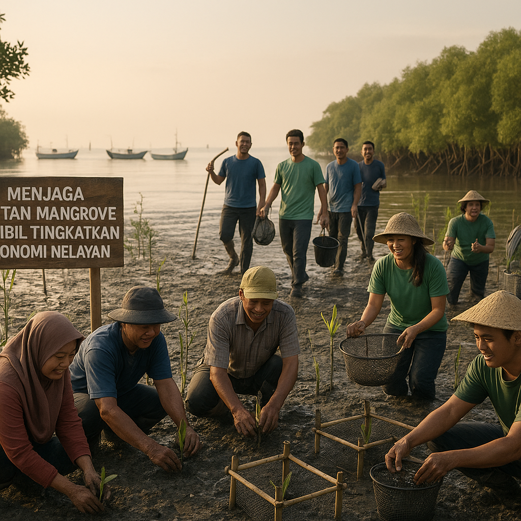 Menjaga Hutan Mangrove Sambil Tingkatkan Ekonomi Nelayan: Kolaborasi Hijau di Pesisir Demak