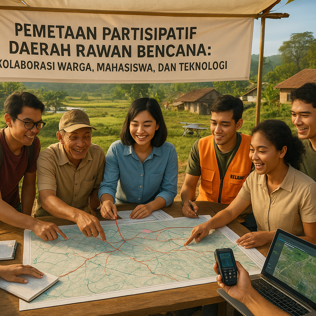 Pemetaan Partisipatif Daerah Rawan Bencana: Kolaborasi Warga, Mahasiswa, dan Teknologi