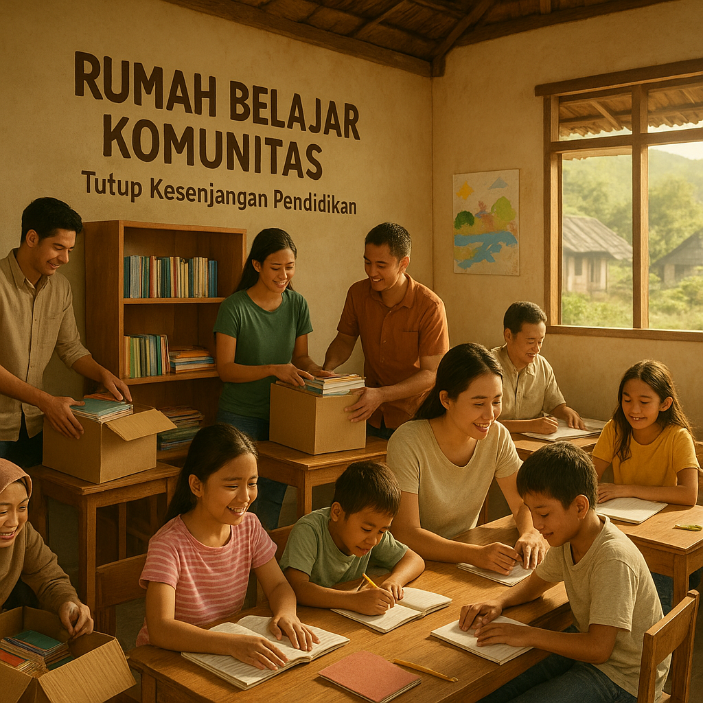 Rumah Belajar Komunitas: Tutup Kesenjangan Pendidikan di Daerah 3T