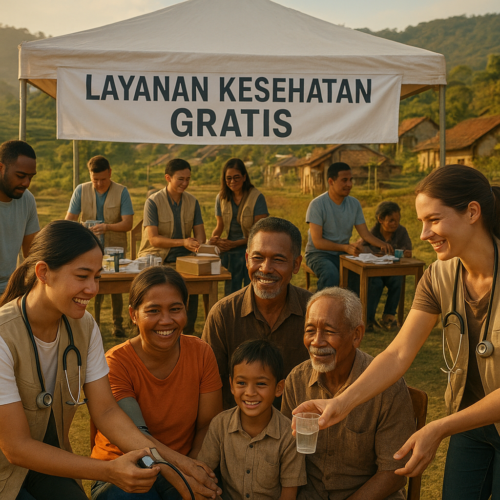 Relawan Medis dan Umum Bergerak untuk Layanan Kesehatan Gratis di Daerah 3T