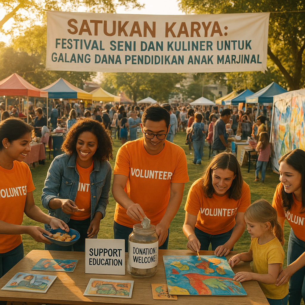 Satukan Karya: Festival Seni dan Kuliner untuk Galang Dana Pendidikan Anak Marjinal