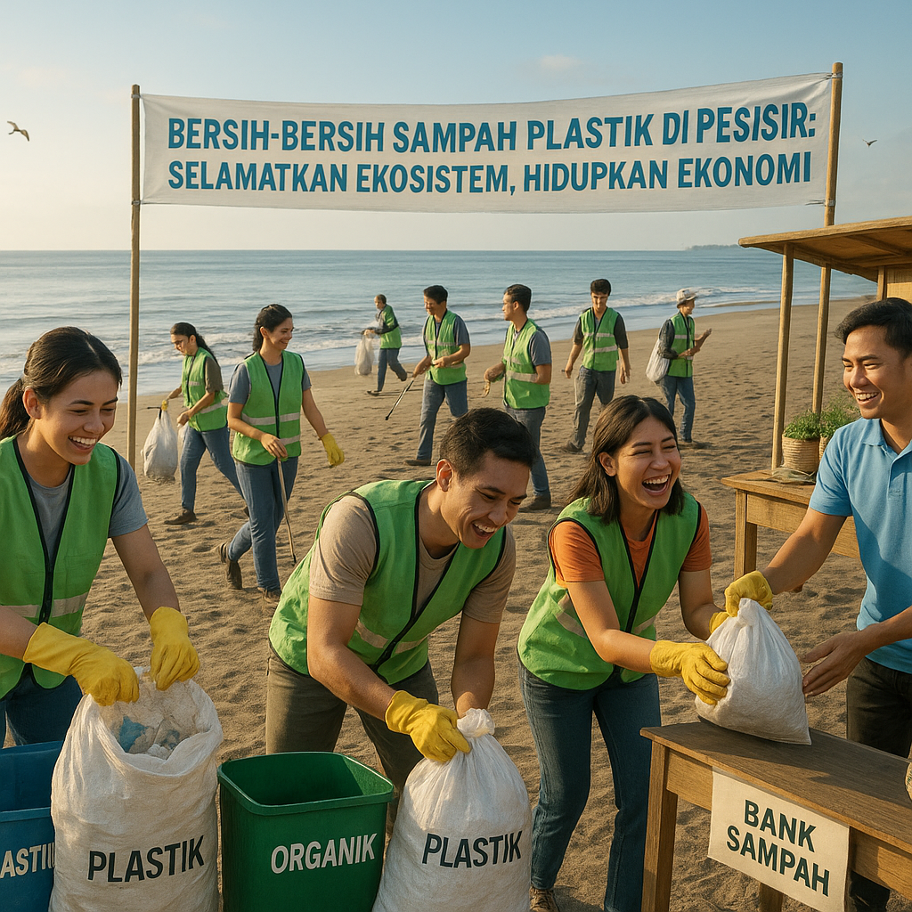 Bersih-bersih Sampah Plastik di Pesisir: Selamatkan Ekosistem, Hidupkan Ekonomi