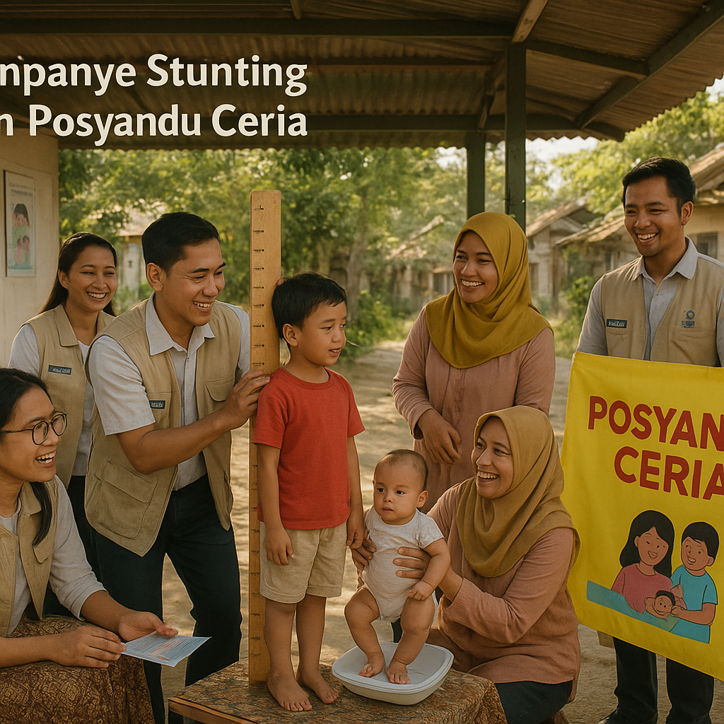 Kampanye Stunting dan Posyandu Ceria: Dukungan Gizi dari Halaman ke Halaman