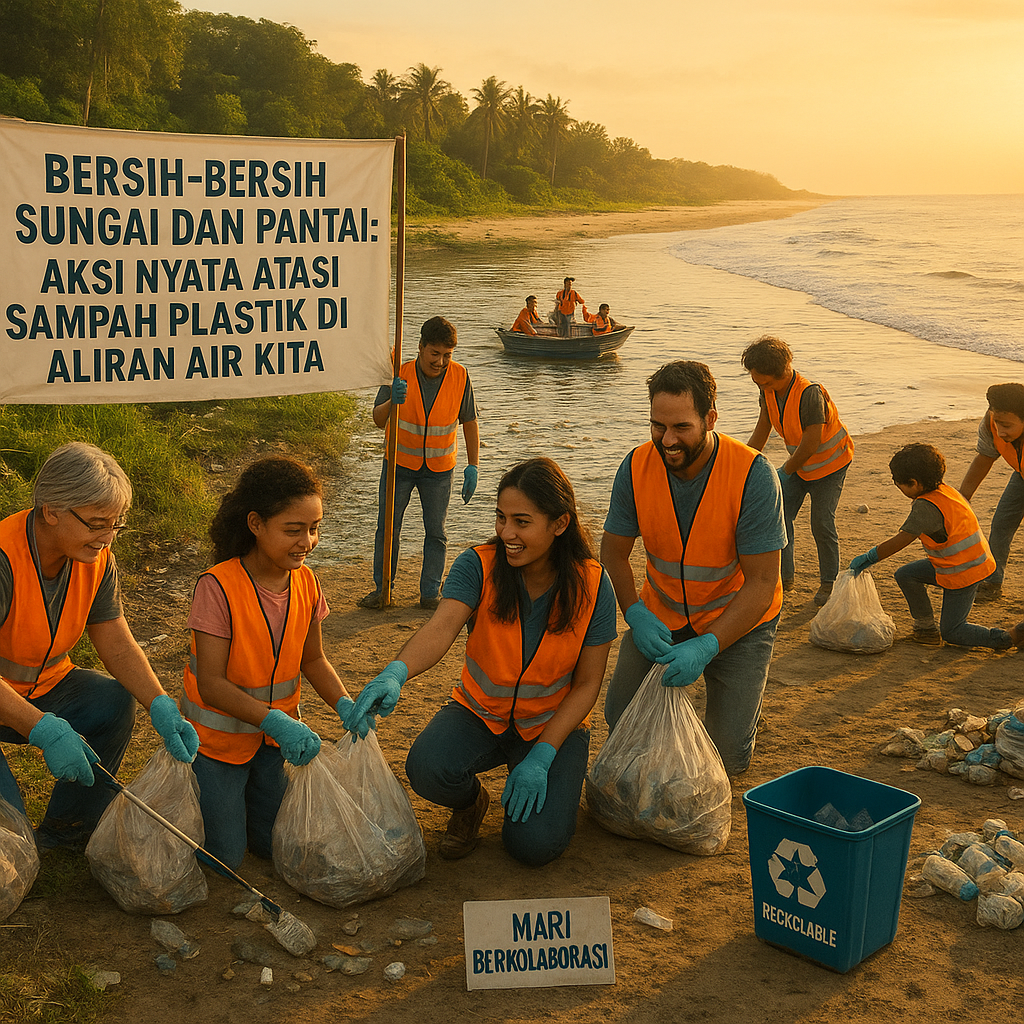 Bersih-Bersih Sungai dan Pantai: Aksi Nyata Atasi Sampah Plastik di Aliran Air Kita