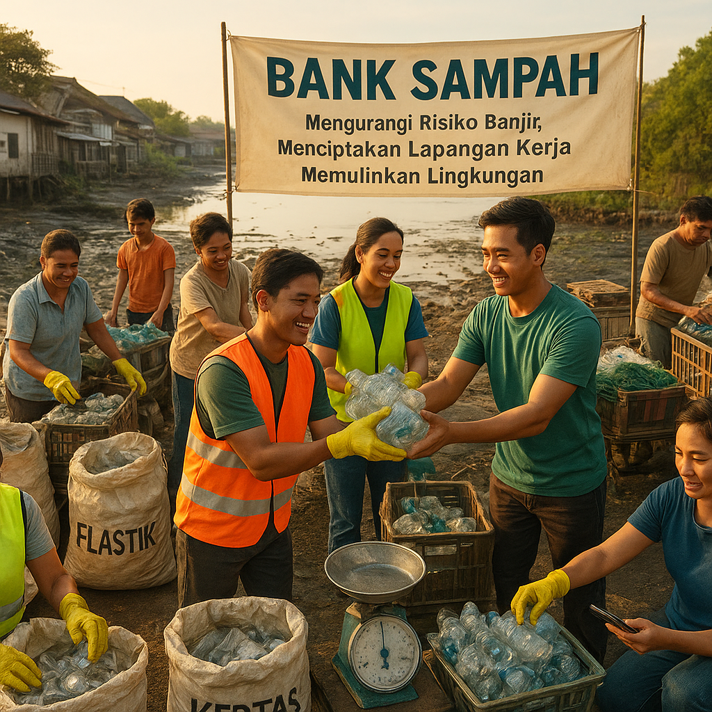 Komunitas Pesisir Rawan Banjir Butuh 'Bank Sampah' untuk Mitigasi