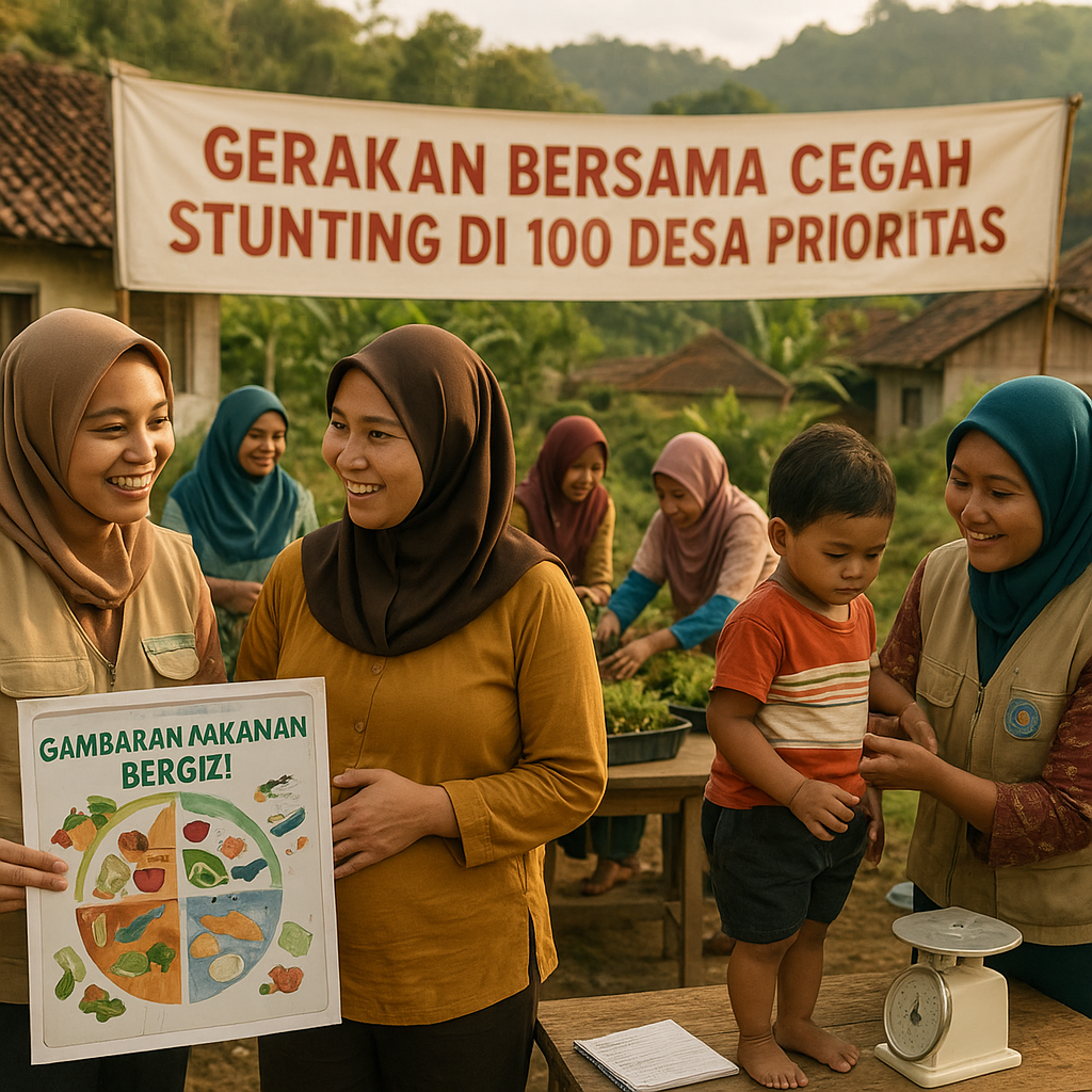 Gerakan Bersama Cegah Stunting di 100 Desa Prioritas