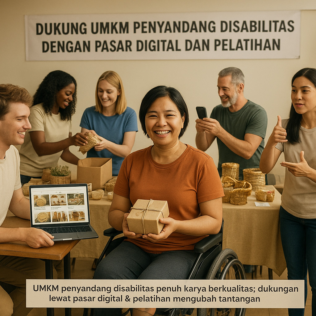 Dukung UMKM Penyandang Disabilitas dengan Pasar Digital dan Pelatihan
