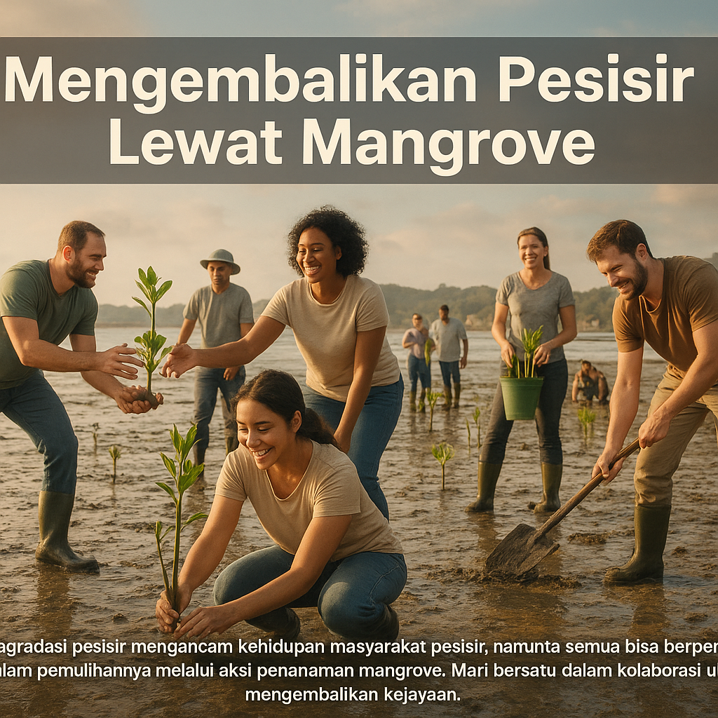 Mengembalikan Pesisir Lewat Mangrove: Aksi Kolaboratif untuk Pemulihan Pesisir