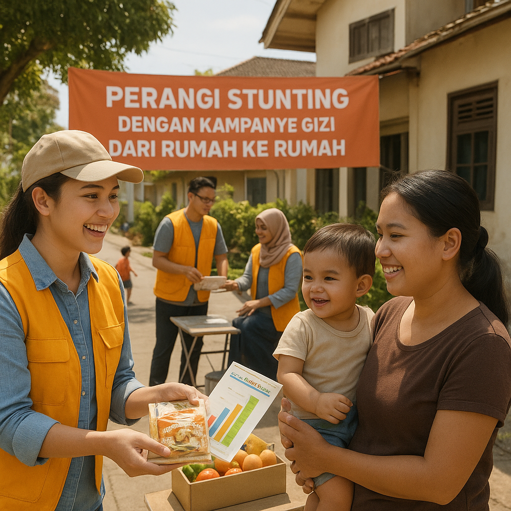 Perangi Stunting dengan Kampanye Gizi dari Rumah ke Rumah