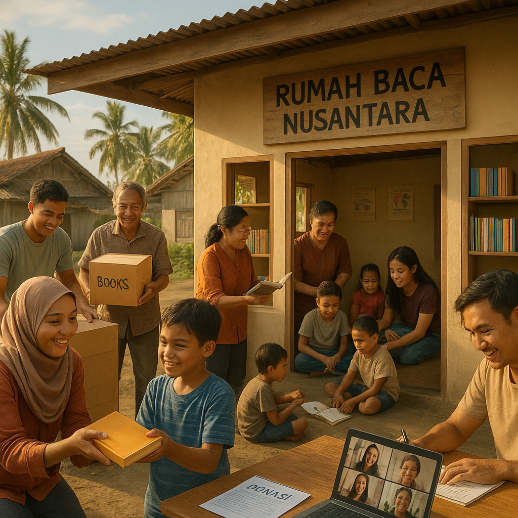 Gerakan 'Rumah Baca Nusantara': Kolaborasi untuk Atasi Kesenjangan Literasi di Daerah 3T