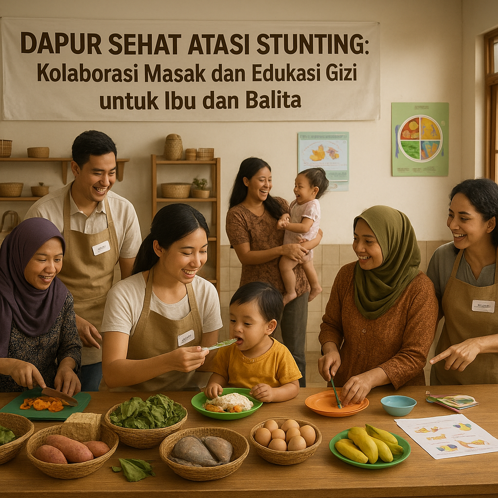Dapur Sehat Atasi Stunting: Kolaborasi Masak dan Edukasi Gizi untuk Ibu dan Balita