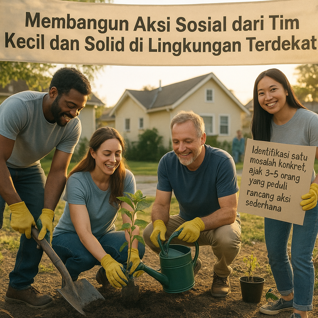 Membangun Aksi Sosial dari Tim Kecil dan Solid di Lingkungan Terdekat