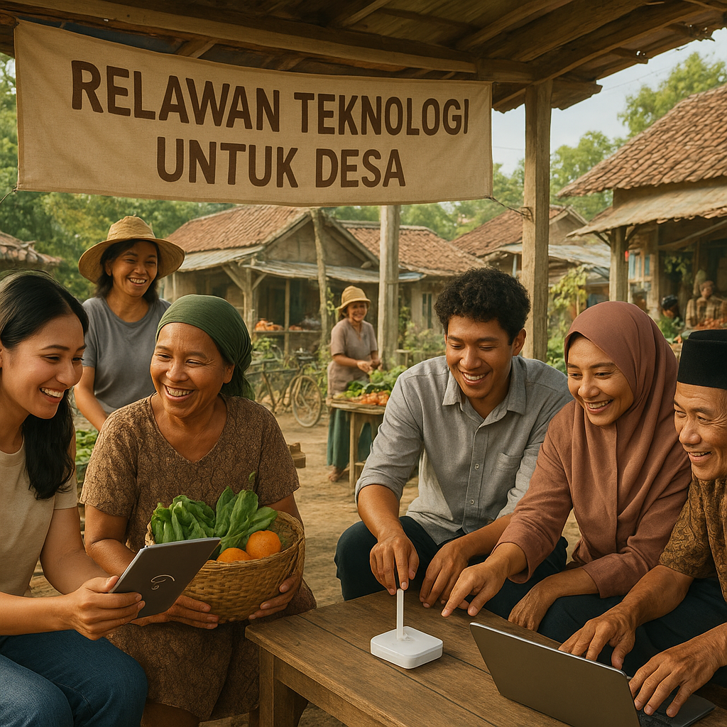 Relawan Teknologi untuk Desa: Bantu Digitalisasi Layanan dan UMKM Desa
