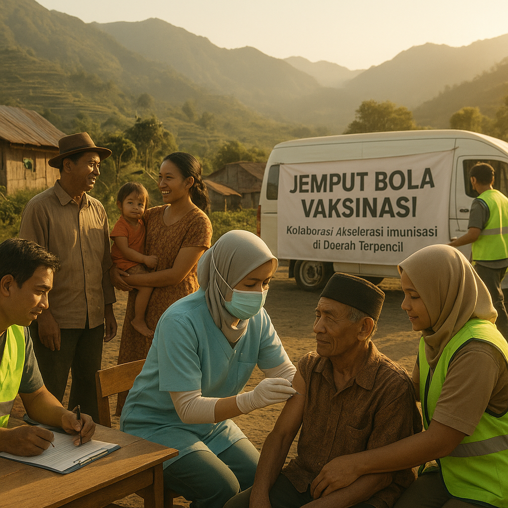 Jemput Bola Vaksinasi: Kolaborasi Akselerasi Imunisasi di Daerah Terpencil