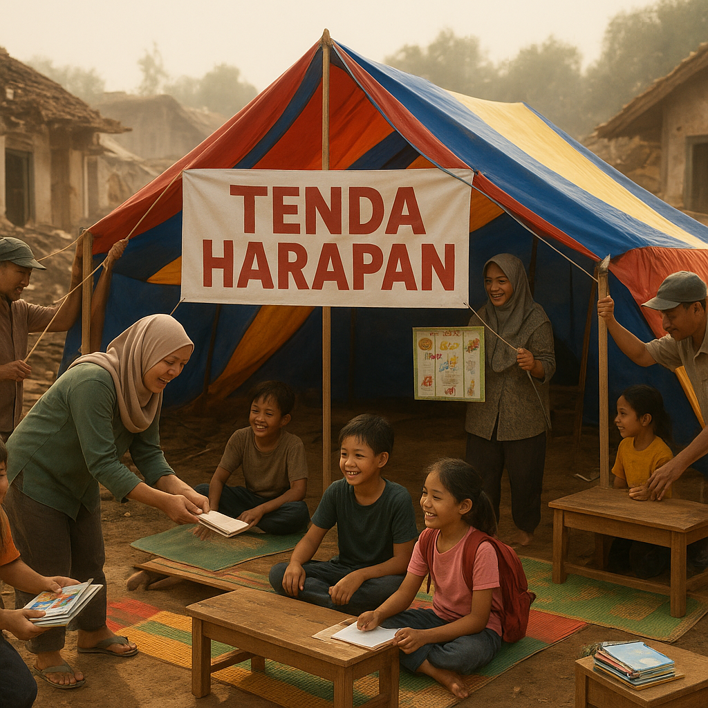 Ruang Belajar Darurat Pasca-Banjir Bandang: Mari Bangun Tenda Harapan untuk Anak-anak