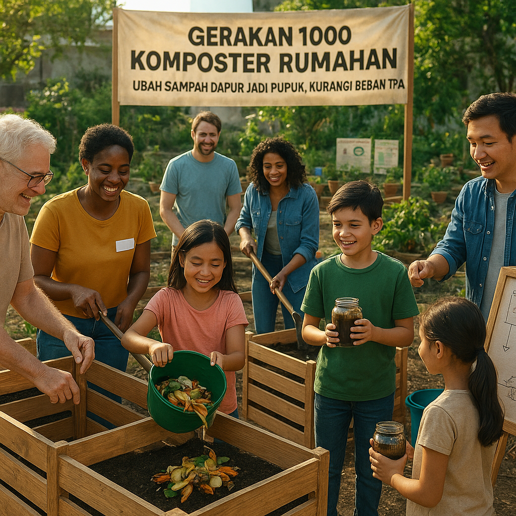Gerakan 1000 Komposter Rumahan: Ubah Sampah Dapur Jadi Pupuk, Kurangi Beban TPA