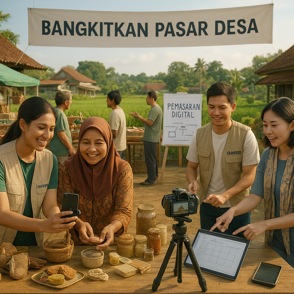 Bangkitkan Pasar Desa: Bantu Petani dan UMKM Lokal melalui Platform Pemasaran Digital Bersama