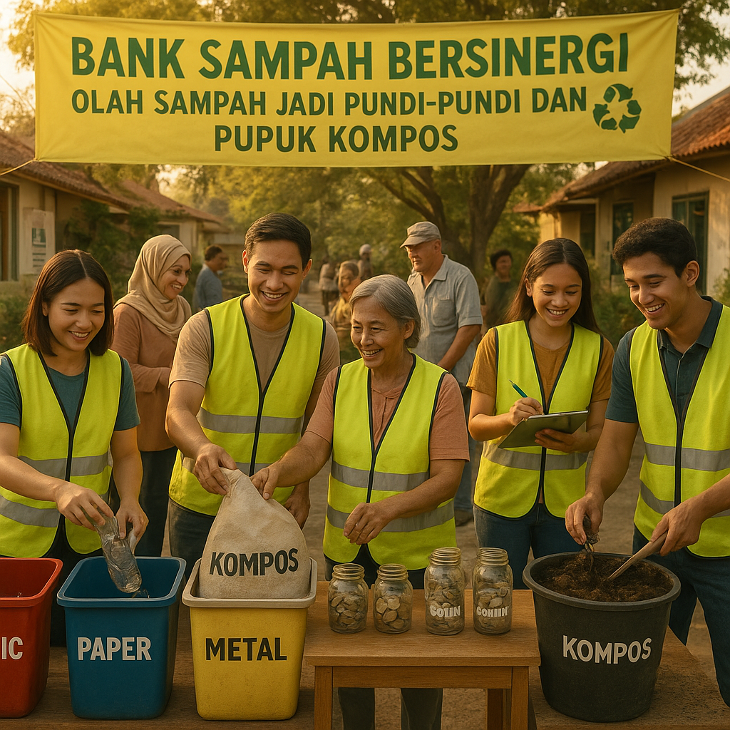 Bank Sampah Bersinergi: Olah Sampah Jadi Pundi-pundi dan Pupuk Kompos