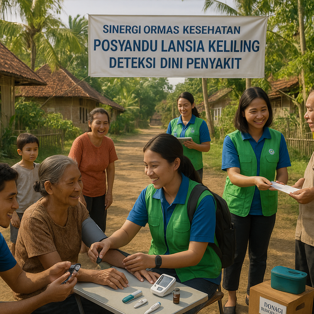 Sinergi Ormas Kesehatan Gelar Posyandu Lansia dan Deteksi Dini Penyakit di Kampung-kampung