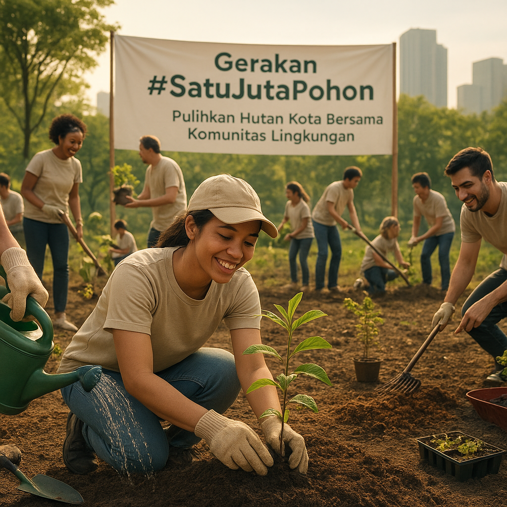 Gerakan #SatuJutaPohon: Pulihkan Hutan Kota Bersama Komunitas Lingkungan