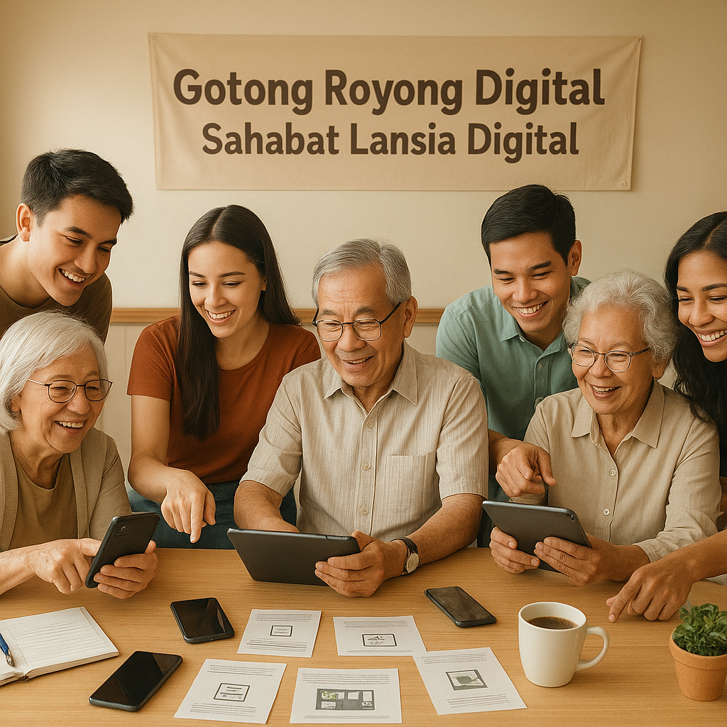 Gotong Royong Digital: Bantu Literasi Teknologi bagi Lansia di Komunitas