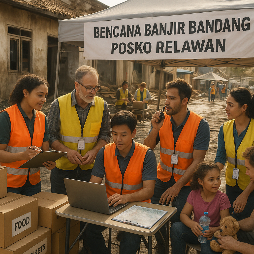 Bencana Banjir Bandang, Posko Relawan Perlu Koordinasi Logistik dan Psikososial