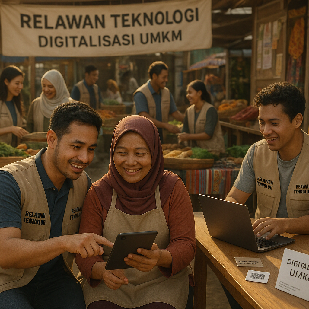 Relawan Teknologi: Bantu Digitalisasi UMKM dan Pedagang Kecil