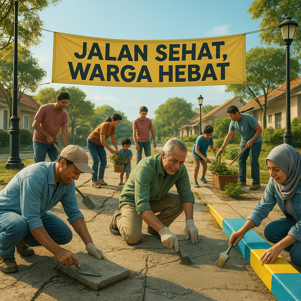 Kampanye 'Jalan Sehat, Warga Hebat': Revitalisasi Trotoar dan Ruang Publik oleh Komunitas