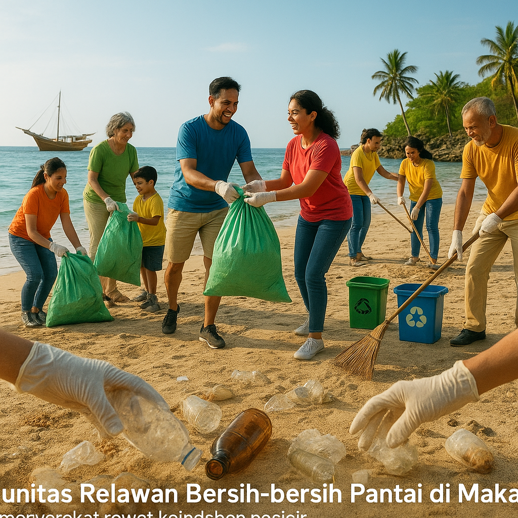 Komunitas Relawan Bersih-bersih Pantai di Makassar, Ajak Masyarakat Rawat Keindahan Pesisir