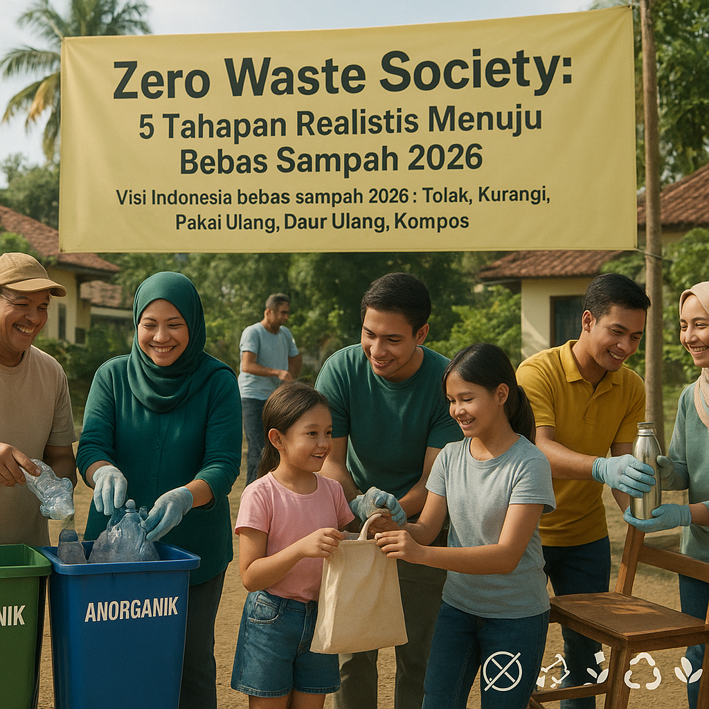 Zero Waste Society: 5 Tahapan Realistis Menuju Bebas Sampah 2026