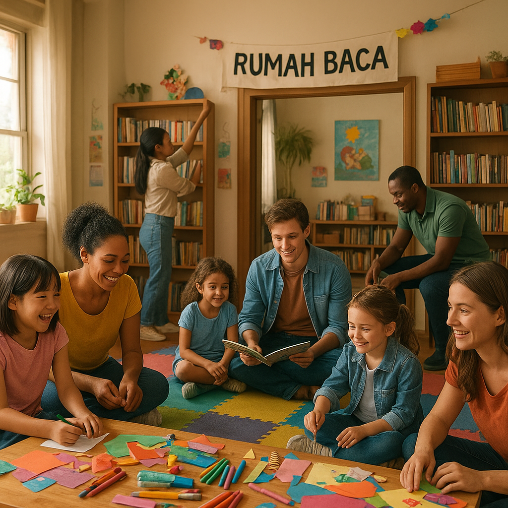 Rumah Baca Sepi Pengunjung? Ajak Relawan untuk Hidupkan dengan Kelas Kreatif dan Dongeng