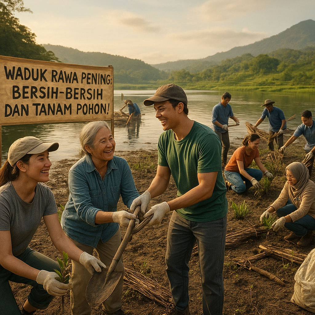 Waduk Rawa Pening Terancam Sedimentasi, Mari Bersih-Bersih dan Tanam Pohon!