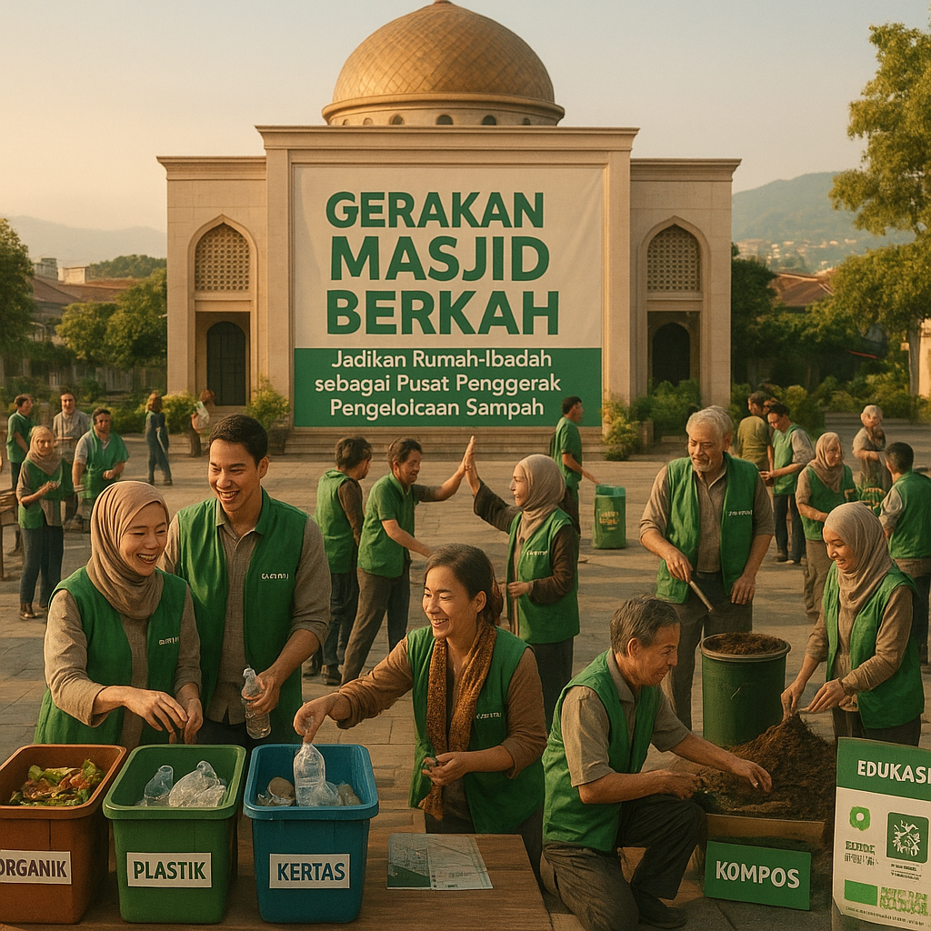 Gerakan Masjid BERKAH: Jadikan Rumah Ibadah sebagai Pusat Penggerak Pengelolaan Sampah Mandiri