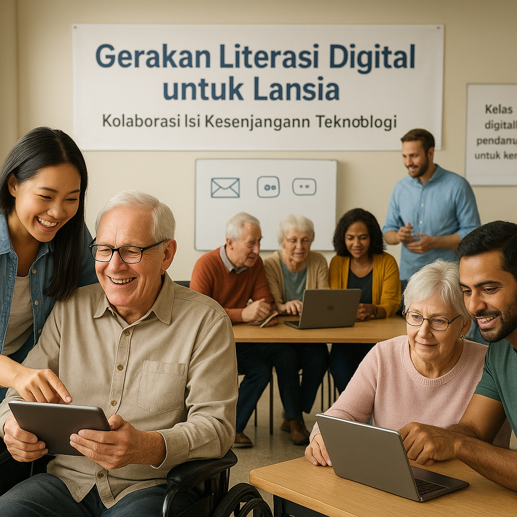 Gerakan Literasi Digital untuk Lansia: Kolaborasi Isi Kesenjangan Teknologi