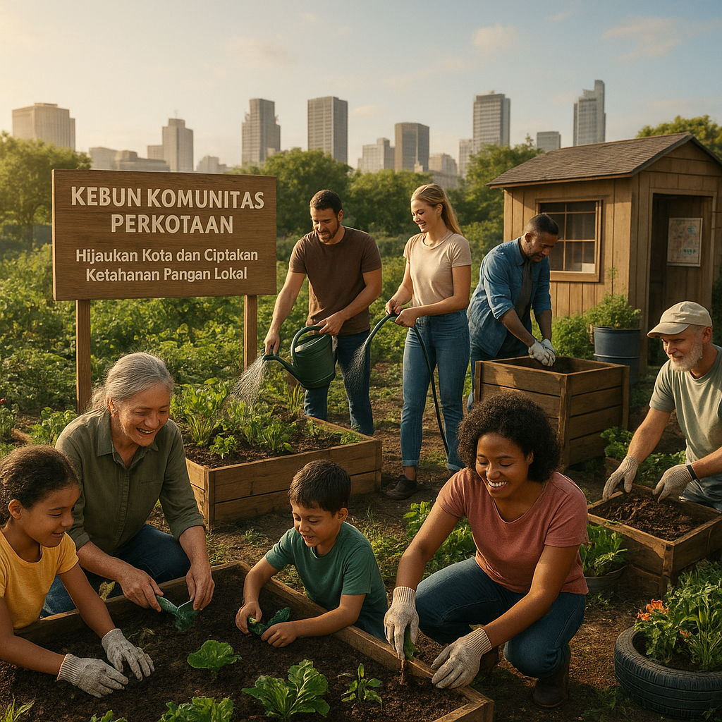 Kebun Komunitas Perkotaan: Hijaukan Kota dan Ciptakan Ketahanan Pangan Lokal