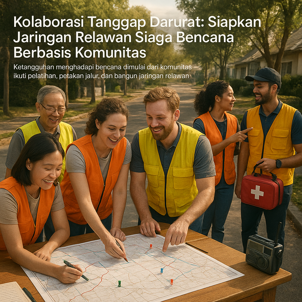Kolaborasi Tanggap Darurat: Siapkan Jaringan Relawan Siaga Bencana Berbasis Komunitas