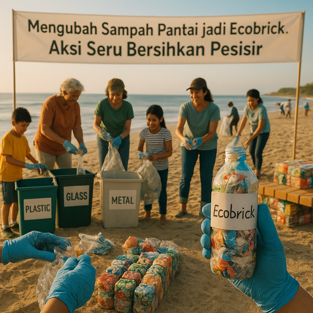Mengubah Sampah Pantai jadi Ecobrick: Aksi Seru Bersihkan Pesisir