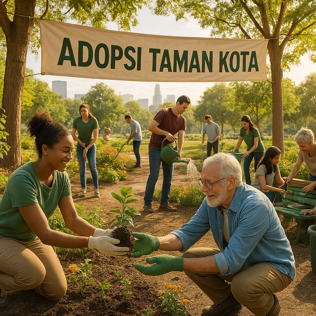 ‘Adopsi Taman Kota’: Ajak Komunitas Rawat dan Hidupkan Ruang Publik Hijau